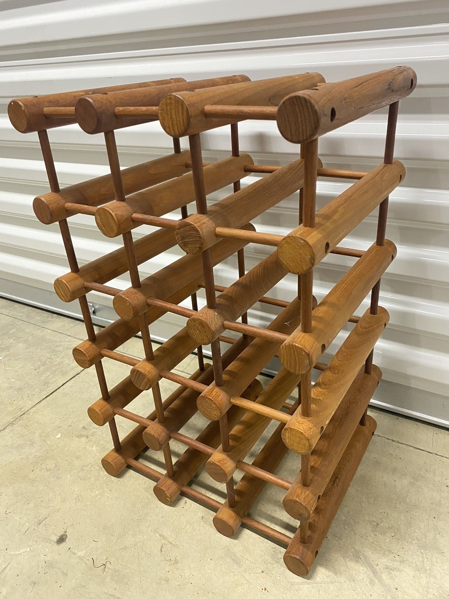 Danish Teak Wine Rack