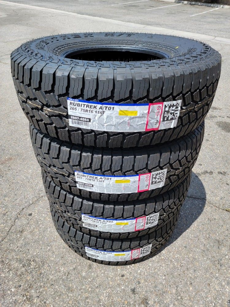 265 75 16 NEW TIRES TACOMA 4RUNNER TUNDRA SEQUOIA FRONTIER COLORADO CANYON SILVERADO SIERRA F150 RAM 