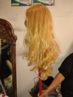 Long Blond Synthetic Wig