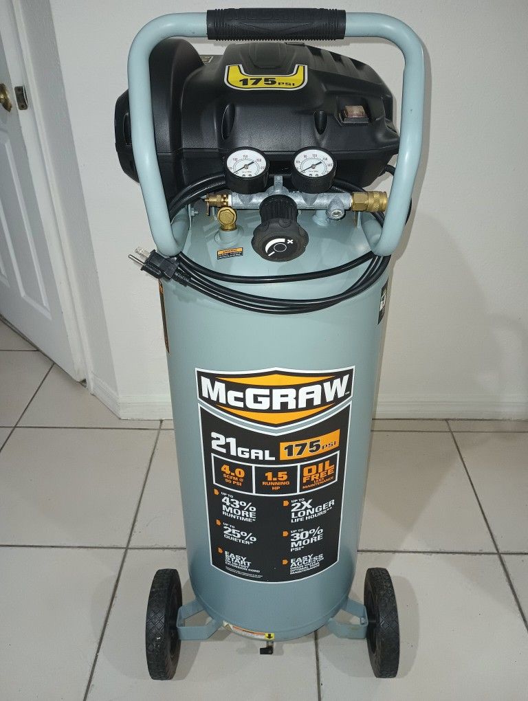 Air Compressor By McGraw  Like New, Barely Used 