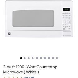 2-cu ft 1200 -Watt Countertop Microwave (White )