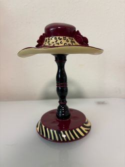 Decorative Hat Figurine on Stand