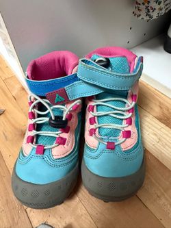 Mishansha Kids Hiking Boots EU 29 (US 12.5) — Teal/Pink