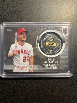 Mike Trout 2019 MVP medallion card