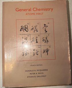 General Chemistry Textbook by McQuarrie 4th Edition