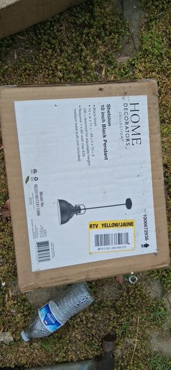 Home Decorators Black Pendant Light