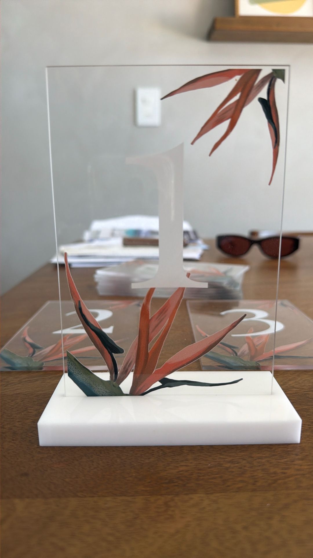 Acrylic Table Numbers