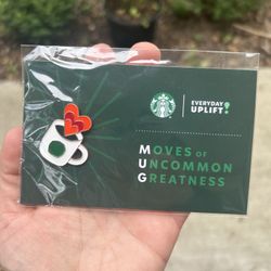 Starbucks Heart MUG Coffee Lapel Pin