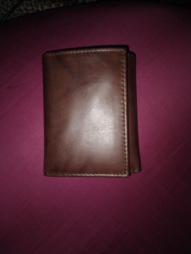 Trifold Soft Leather Wallet