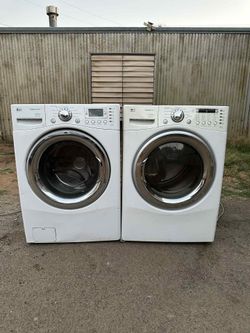 LG washer and gas dryer laundry set