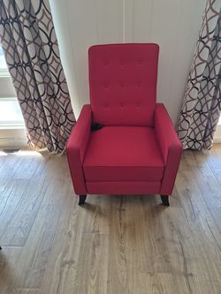 Mid-Century Modern Fabric Recliner