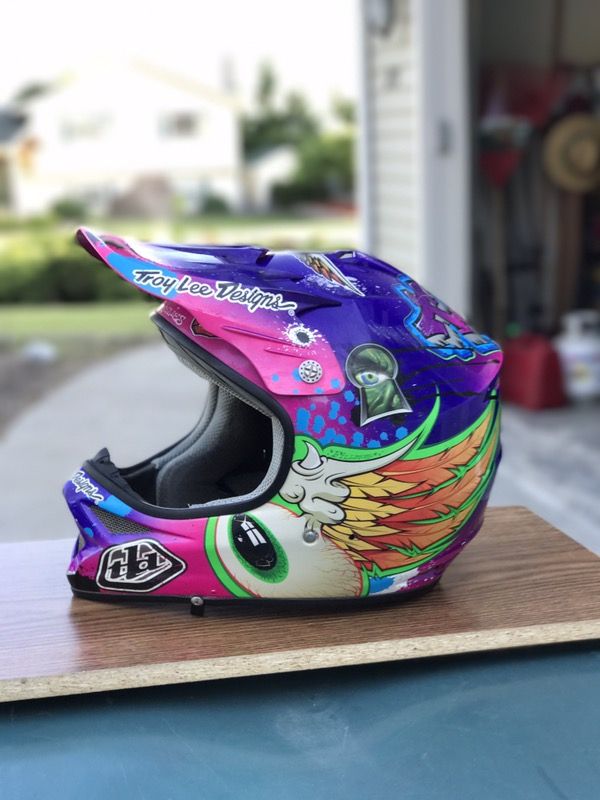 Troy lee designs 25th anniversary peace and wheelies helmet