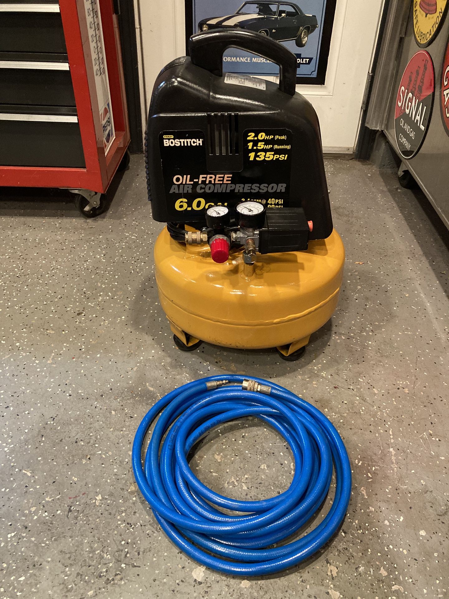 Air Compressor Bostitch Like New With New Hose