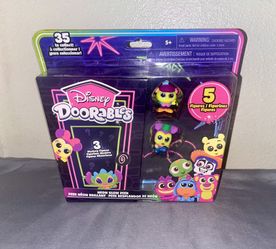 Disney Doorables Neon Glow 5 Pack