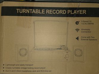 Vinyl player with Speakers