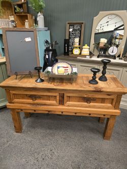 Rustic Wood Entry Way Table