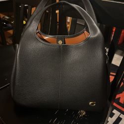 Coach Black Lana Bag New With Dust Bag 