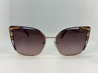 Bvlgari BV2(contact info removed) Women's Pale Gold & Black Cat-Eye Eyeglasses Frame 54-17 140
