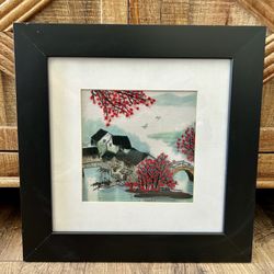 Nice Wall Picture Made With Yarn 