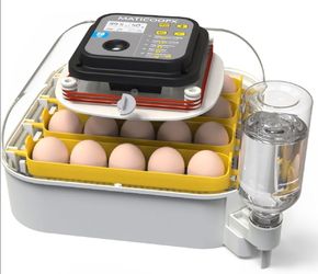 MATICOOPX 20-Egg Automatic Incubator – Humidity Display, Egg Turner & Egg Candler – New in Box