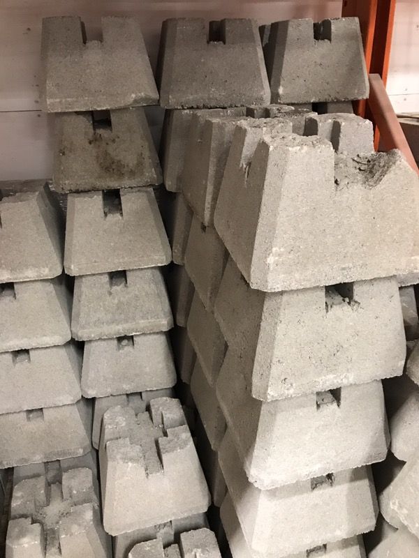 10x10x8 Concrete Deck Blocks