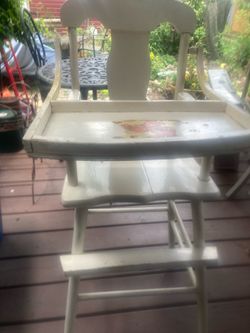 Vintage baby high chair.