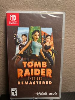 Tomb Raider I•II•III Remastered for Nintendo Switch. Still sealed in