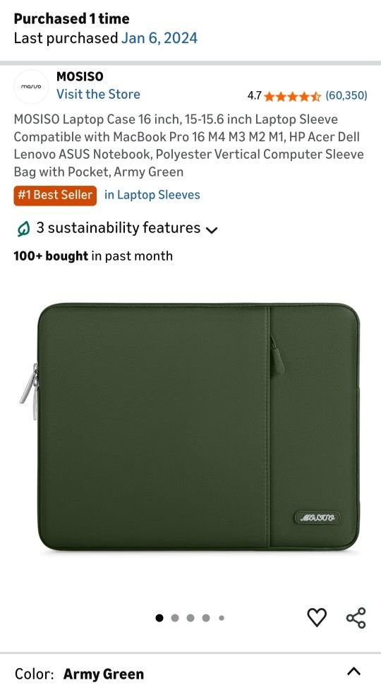 Laptop Sleeve For 16" Laptop/MacBook 