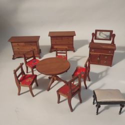 Collection Of Miniature Doll House Furniture 