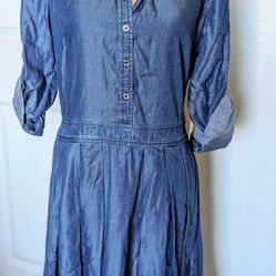 TOMMY HILFIGER
Denim Mini Shirt dress Blue Size 8 