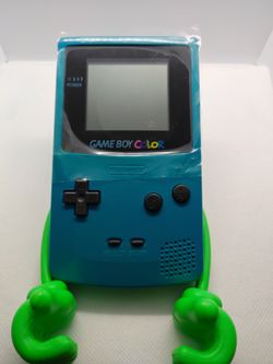 Nintendo Game Boy Color Teal Handheld Console updated the glass screen