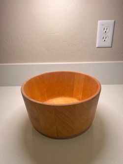 John McLeod Crate & Barrel Wooden Salad Bowl – Handcrafted in Vermont