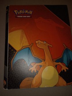 Pokémon Collector Lot - Large 24" Pikachu Plush & Charizard TCG Card Binder