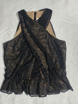 Nwot Veronica Beard Kailani Black Lace Top $398