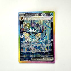 Vaporeon ex 149/131 Sv: Prismatic Evolutions SIR Pokémon TCG