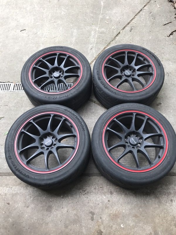 Drag DR31 5x114.3 17x9 +38 wheels with tires