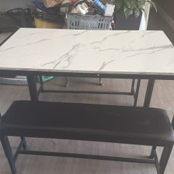 Small Table With Bench 