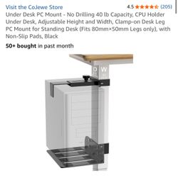 CoJewe Under Desk PC CPU Mount Holder