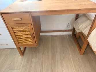 2 wooden desks