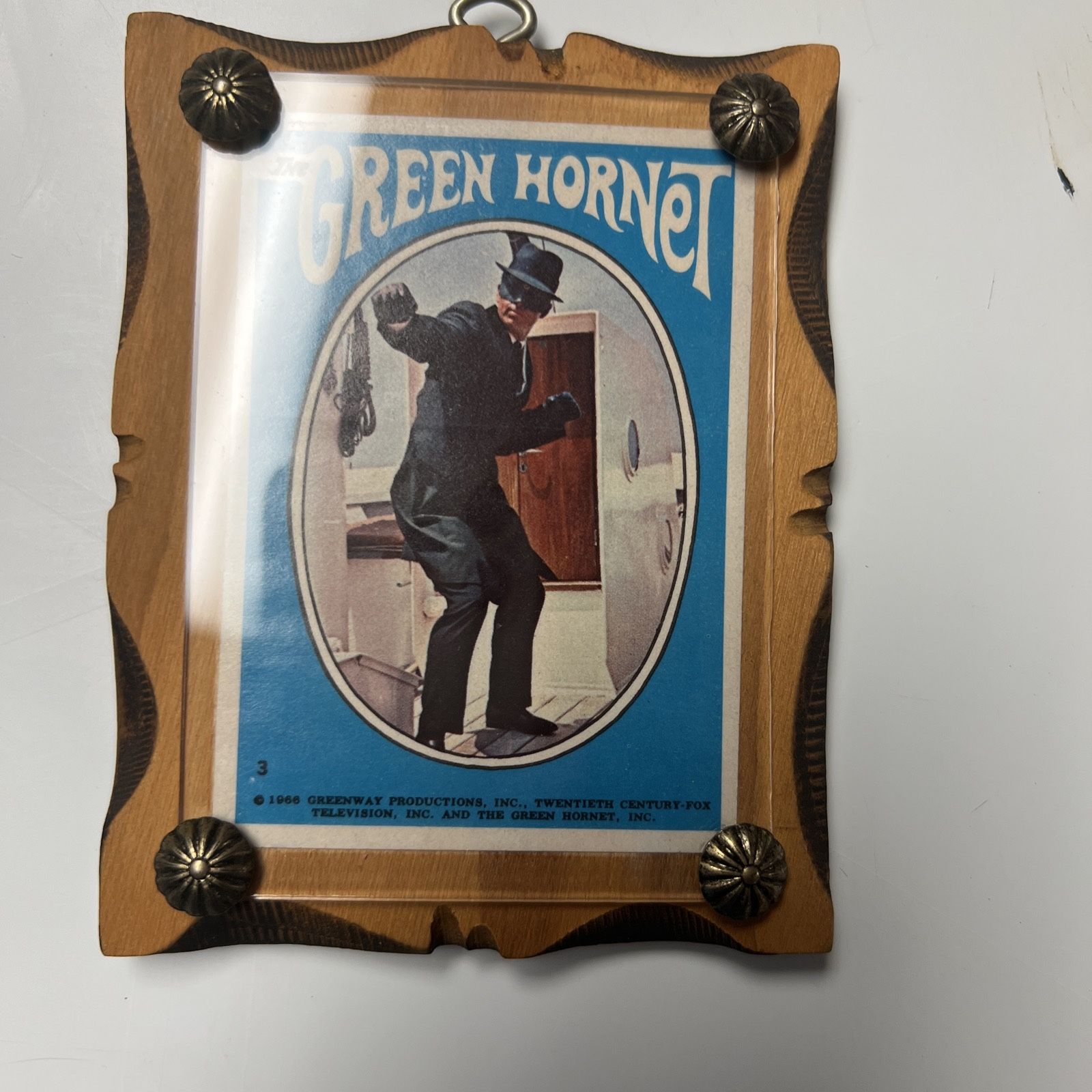 Vintage Green Hornet Sticker Card Rare!