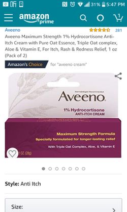 Aveeno Maximum Strength Anti-Itch cream