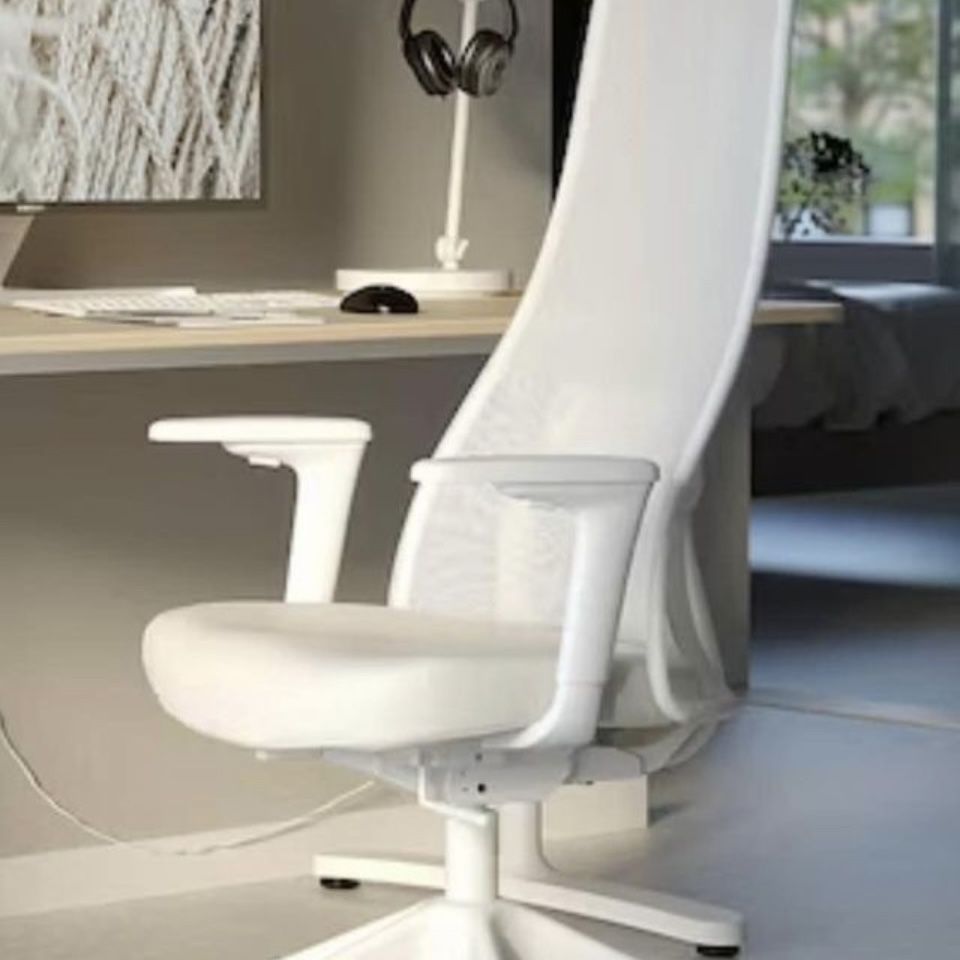 IKEA White Leather and Mesh JÄRVFJÄLLET Jarvfjallet office/gaming