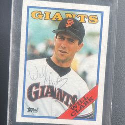 Will Clark Giants Baseball Card 1988