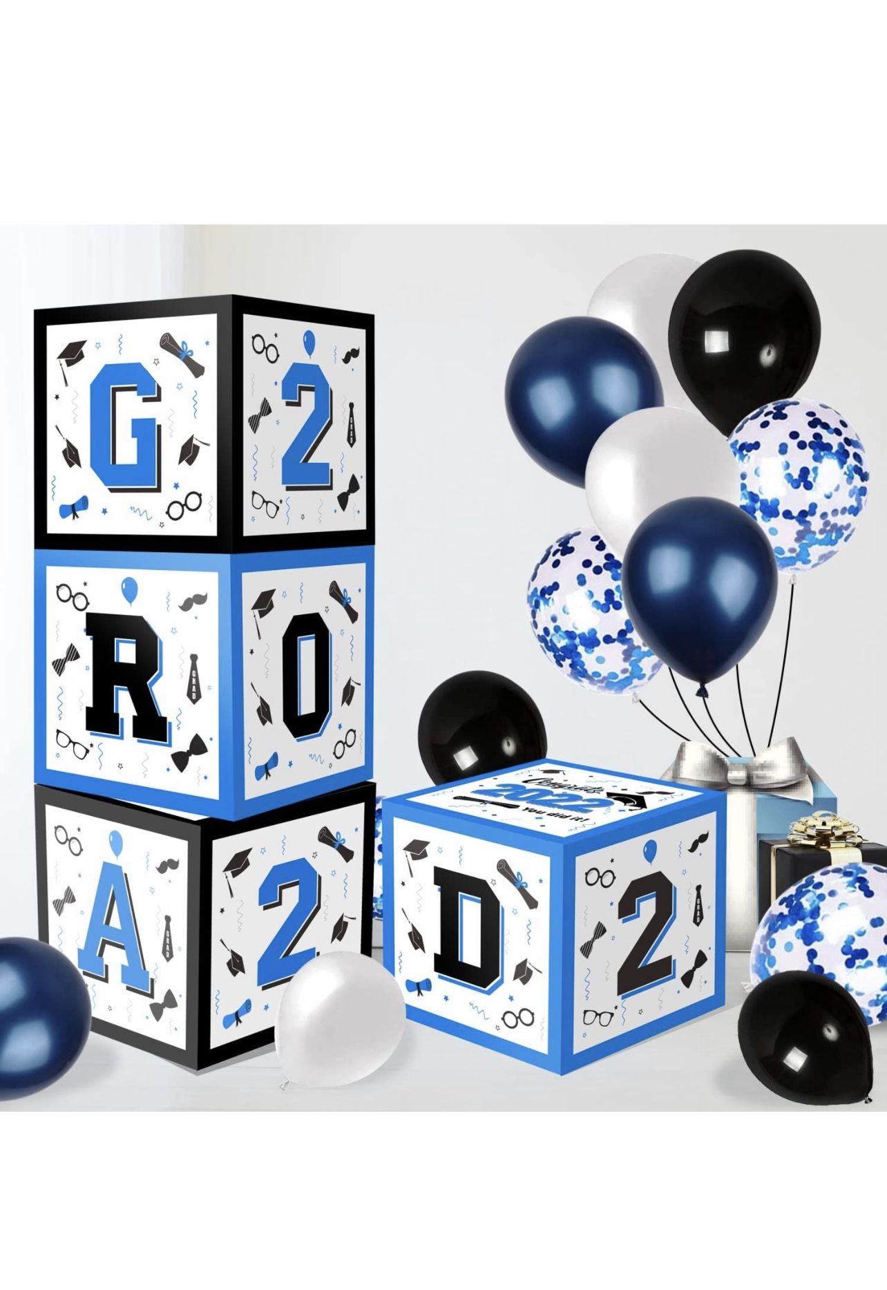 Graduation Balloon Boxes Kit