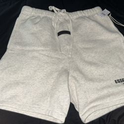 Essentials Light Oatmeal Shorts Size MED