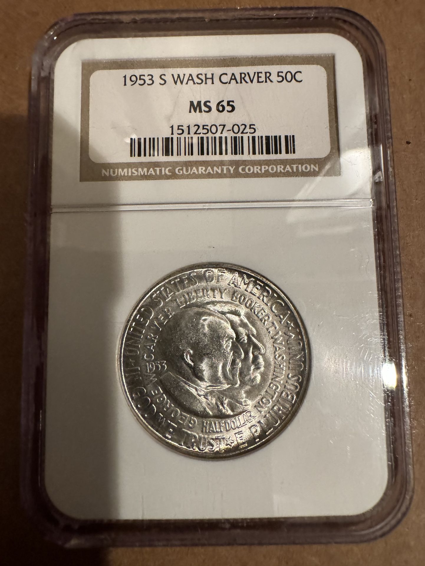 1953-S Wash Carver 50c MS-65