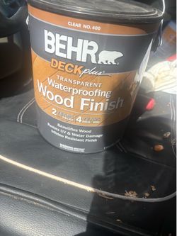 Bear wood finish waterproofed