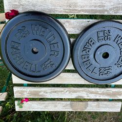 Pair Of  25 lbs Welder  Wieght plates 