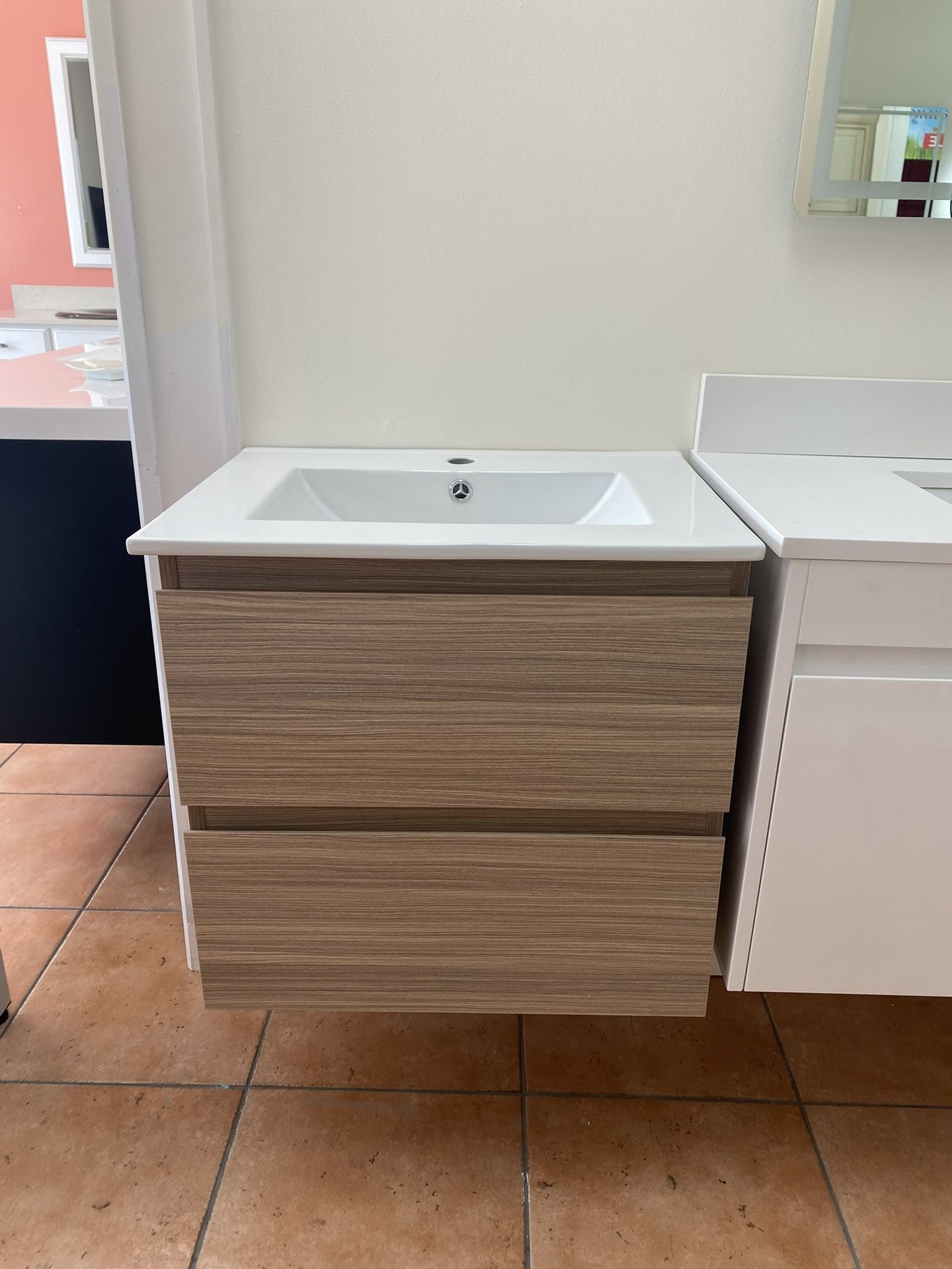NEW ~ Modern Floating Bathroom Vanity - 24 inches