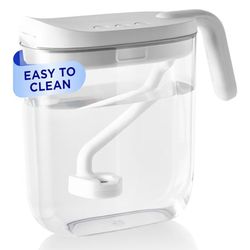 Carepod Mini Ultrasonic Cool Mist Humidifier for Bedroom, Quiet & Safe for Baby, Transparent, Only 3 Washable Parts & Easy to Clean, Filter-Free, Auto